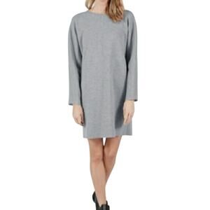Everlane Womens Gray 100% Cashmere Crewneck Long Sleeve Tunic Sweater Size S